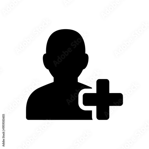 Professional Healthcare User Icon for Medical and Medical Service Branding