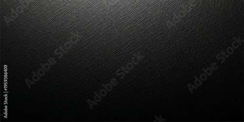 Dark vintage black leather texture background with a rough macro skin pattern and grunge grey surface material for a blank design backdrop