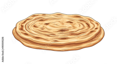 Crispy Layered Paratha Bread