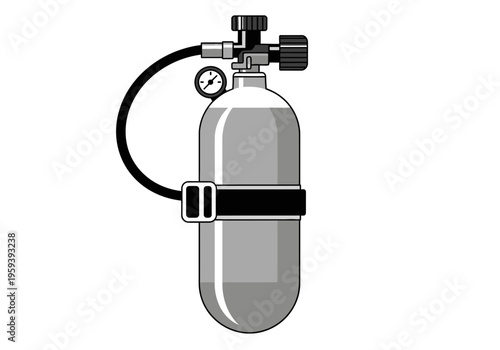 Scuba Diving Oxygen Tank and Regulator - Essential Gear for Underwater Exploration