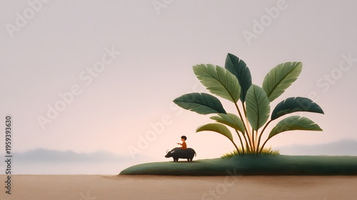man in the desert