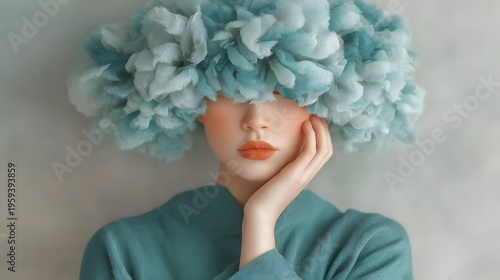 A woman in thought