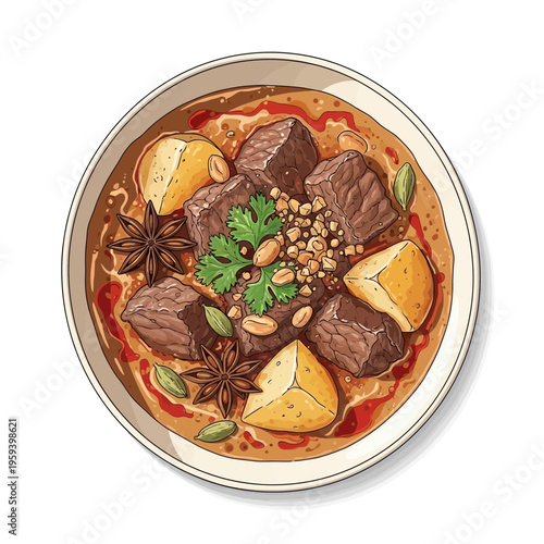 Beef Stew with Potatoes and Spices