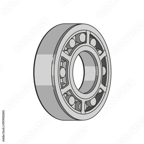 Ball Bearing Metal Mechanical Component.