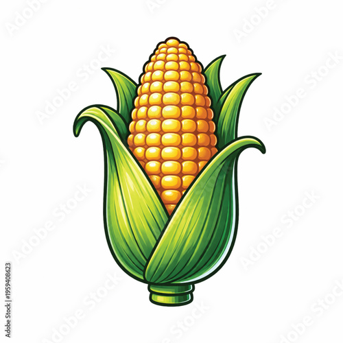 corn icon white background.