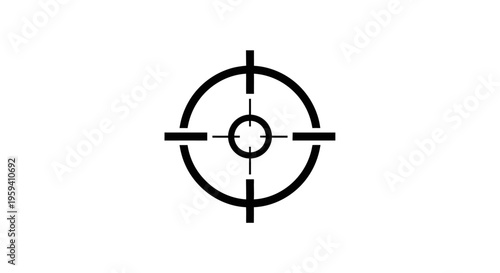 Minimalist Target Design Against White Backdrop Suitable for Various Applications