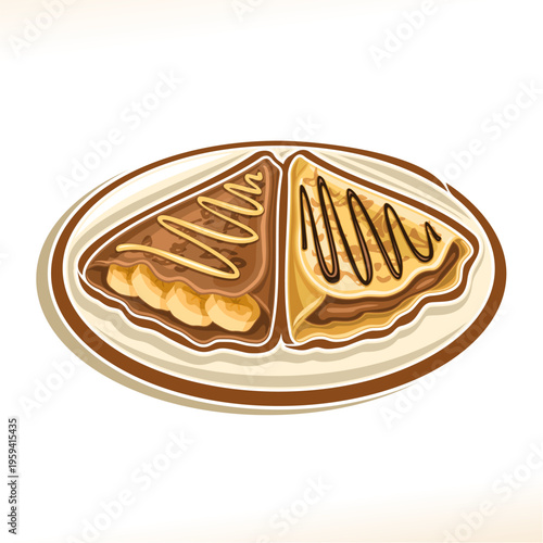 Vector logo for French Crepe