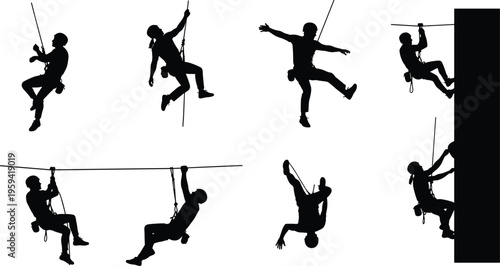 Black silhouette collection of wild buck and deer with large antlers isolated on white for forest nature hunting vector illustration