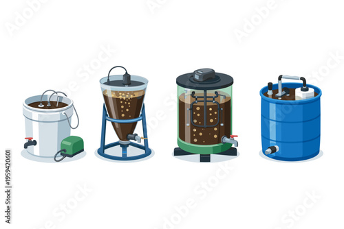 Industrial fermentation equipment for brewing and food production