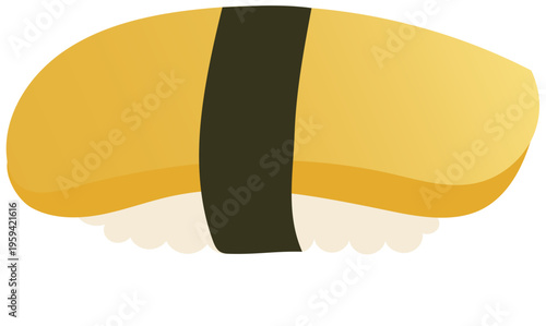 tamago sushi vector