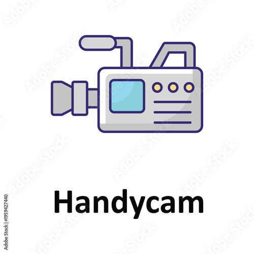  Handycam Vector icon which can easily modify or edit