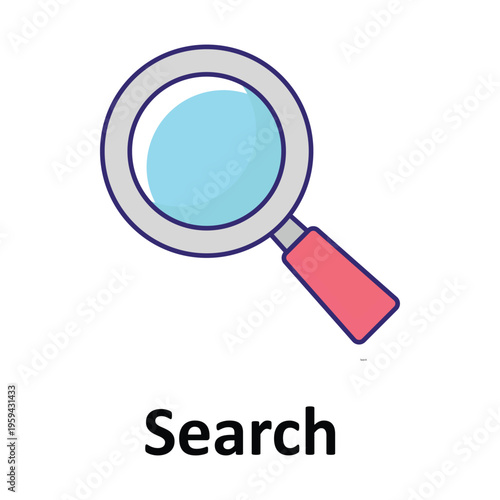 Search Vector icon which can easily modify or edit