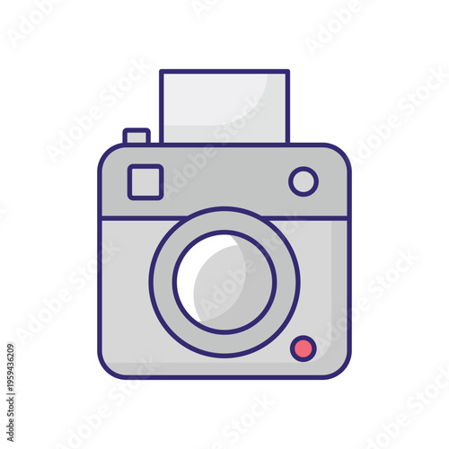 Photo Camera Vector icon which can easily modify or edit