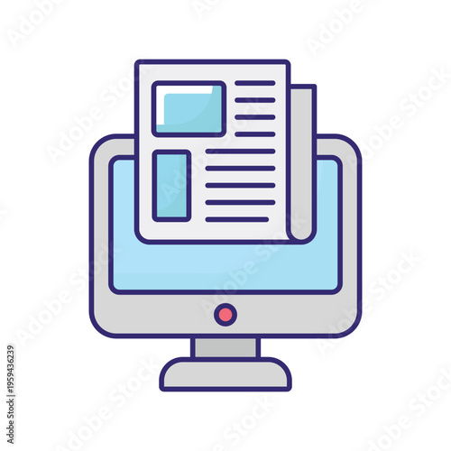 CMS Vector icon which can easily modify or edit