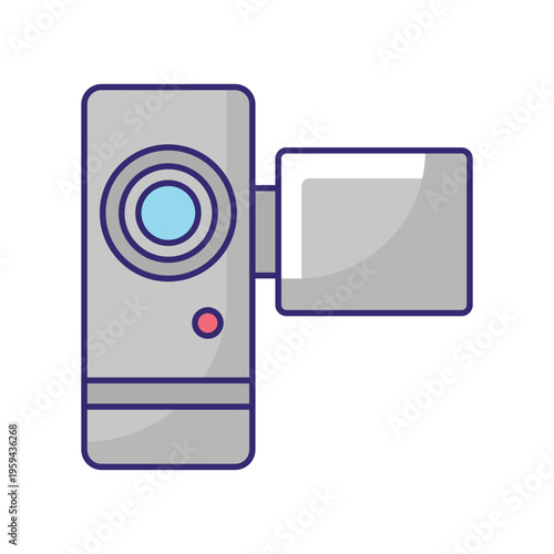 Camcorder Vector icon which can easily modify or edit
