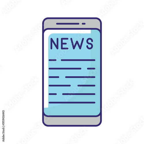 News App Vector icon which can easily modify or edit