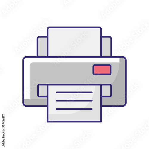 Printer Vector icon which can easily modify or edit