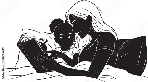 Diverse Family Holding Hands Together in a Line.