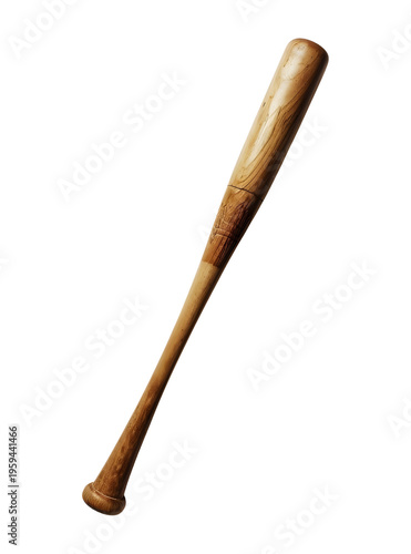 Professional Wooden Baseball Bat Isolated On A Transparent Background 