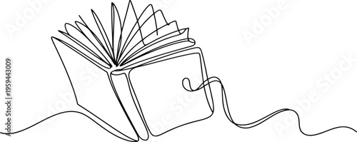 Open book with pages fanning out and a small lock on the cover book pages book cover minimalism