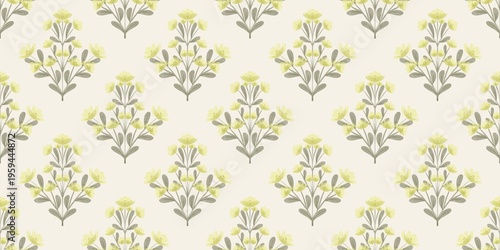 Bild auf Leinwand Seamless watercolour and unique floral pattern background for covers, notes, Soft backgrounds colour