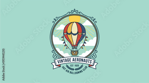 Vintage Aeronauts Hot Air Balloon.
