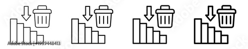Waste Reduction  Icon Set Different Style Collection
