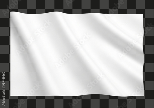 Smoothly rendered digital fabric element with gentle waves ideal for text overlay or design background