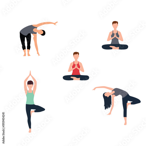 5 yoga poses men women body fitness