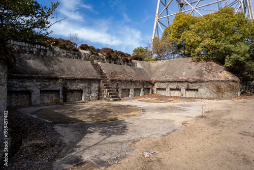 Plakat 大久野島の中部砲台跡の風景（竹原市）