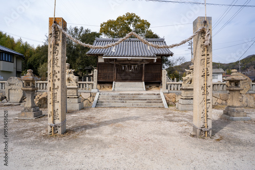 Obraz na płótnie 床浦神社の風景（竹原市）