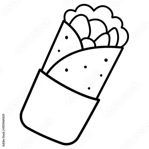 Shawarma Vector Illustration 