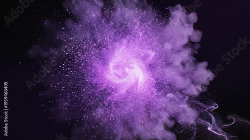 purple smoke on black background