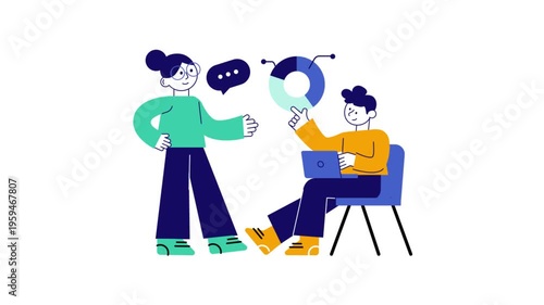 Business Discussion Animation MP4 File		