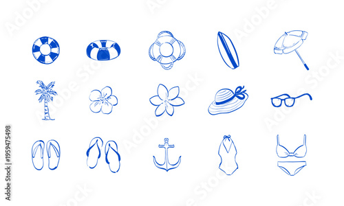 Summer Beach Elements