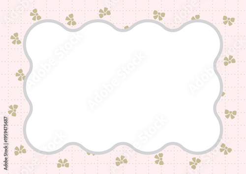 リボンのなみなみフレーム