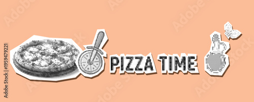 Pizza Time Hand-Drawn Illustration