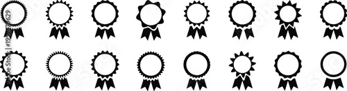 Ancient pillar or Columns vector icons set. Elegant classic roman, Greek architecture line and silhouette column.