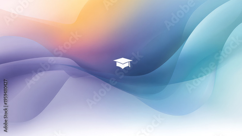 Abstract blurred empty interior space of college or university graduation. Education concept, student lifestyle, reading books, discoveries