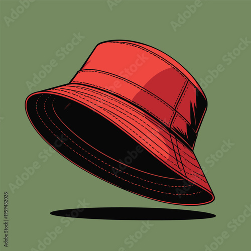 bucket hat vector image