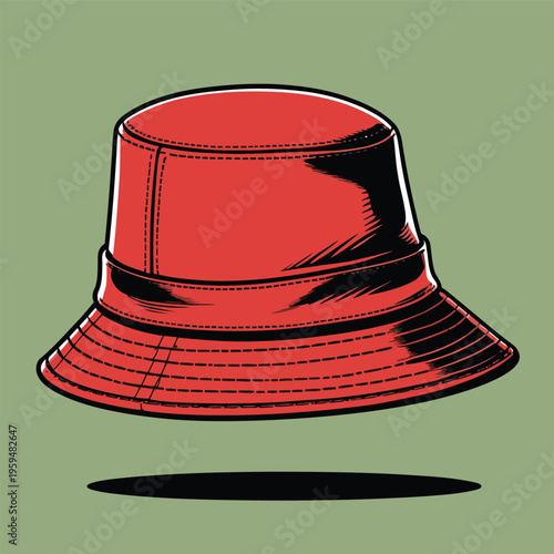 bucket hat vector image