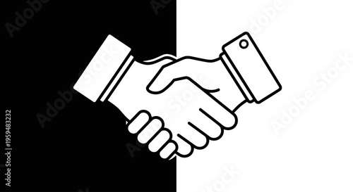 Two hands shaking in agreement, symbolizing a deal or partnership