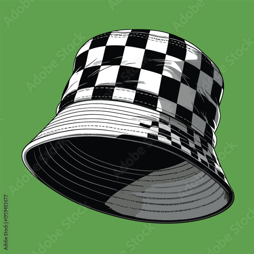 bucket hat vector image