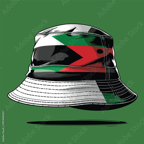 bucket hat vector image