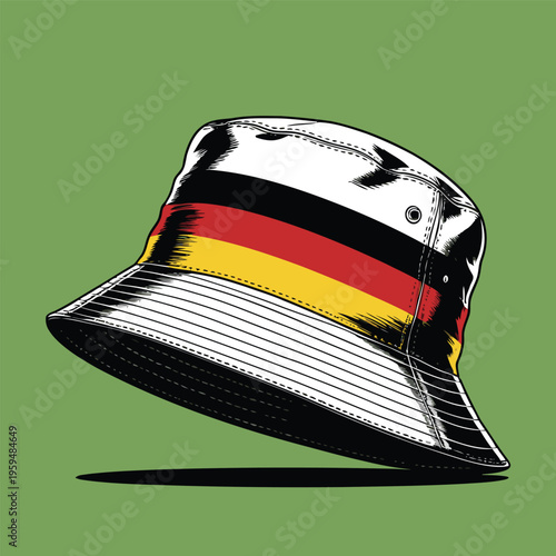 bucket hat vector image