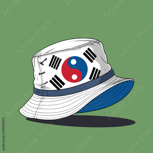 bucket hat vector image