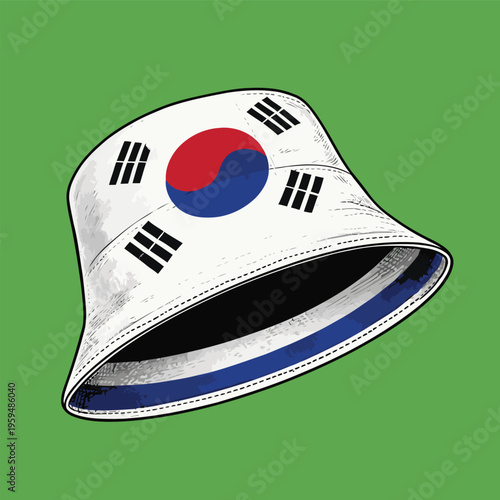 bucket hat vector image