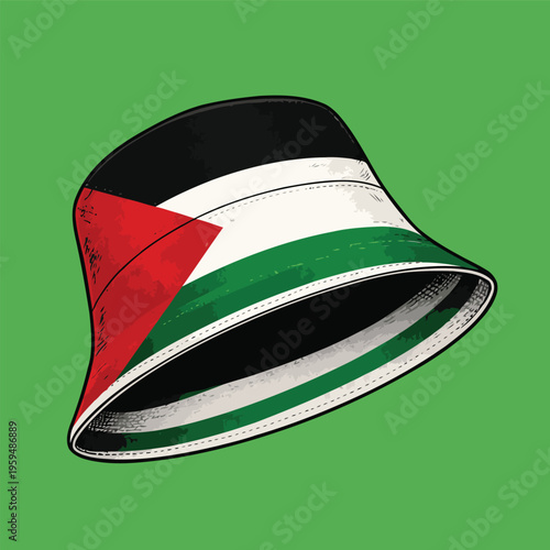bucket hat vector image