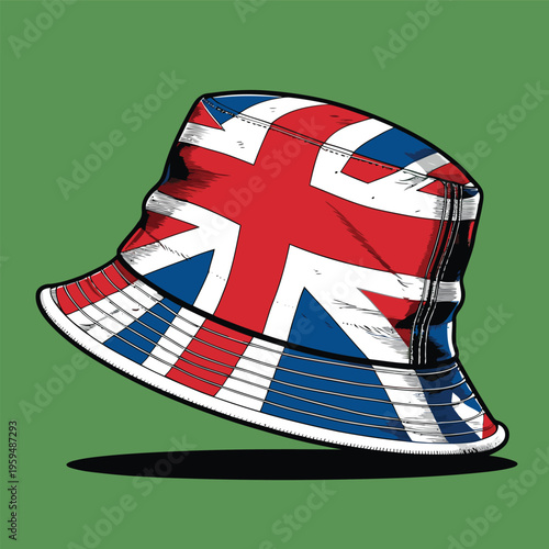 bucket hat vector image