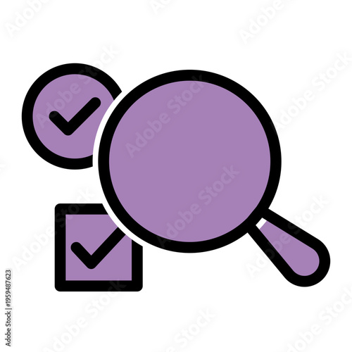 Variant Split Experiment Comparison icon from the Digital Business icon collection (Glyph Color Lineal Style)